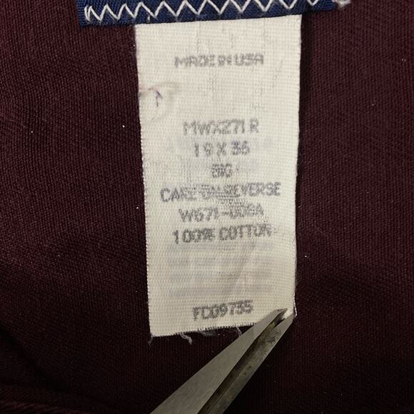 Vintage 90's Wrangler Western Shirt Men's 19 x 36 Big Pearl Snap‎ Long Tails USA - Picture 4 of 9